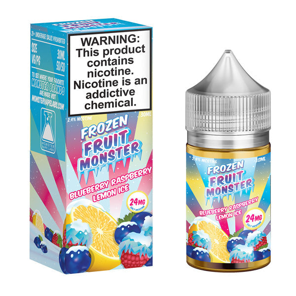 Jam Monster Salt Series E-Liquid | 30mL | 24mg | Frozen Blueberry Raspberry Lemon Ice with packaging