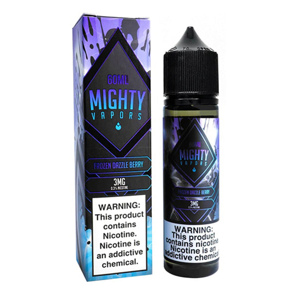 Mighty Vapors Series E-Liquid | 60mL | 3mg | Frozen Dazzle Berry with packaging
