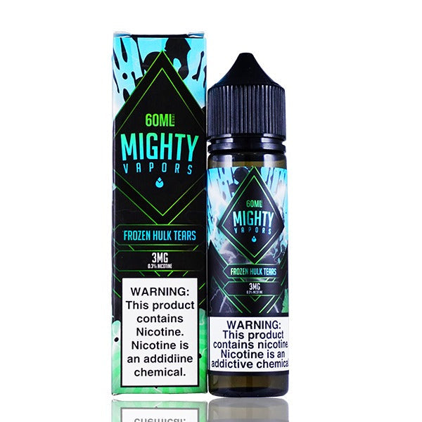 Mighty Vapors Series E-Liquid | 60mL | 3mg | Frozen Hulk Tears with packaging