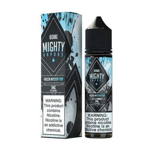 Mighty Vapors Series E-Liquid | 60mL | 3mg | Frozen Mystery Pop with packaging