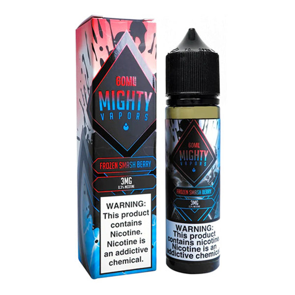 Mighty Vapors Series E-Liquid | 60mL | 3mg | Frozen Smash Berry with packaging
