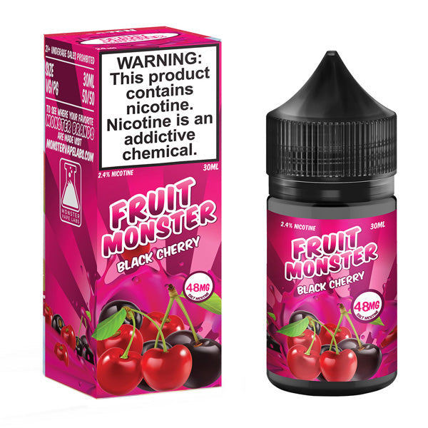 Jam Monster Salt Series E-Liquid | 30mL | 24mg | Fruit Black Cherry with packaging