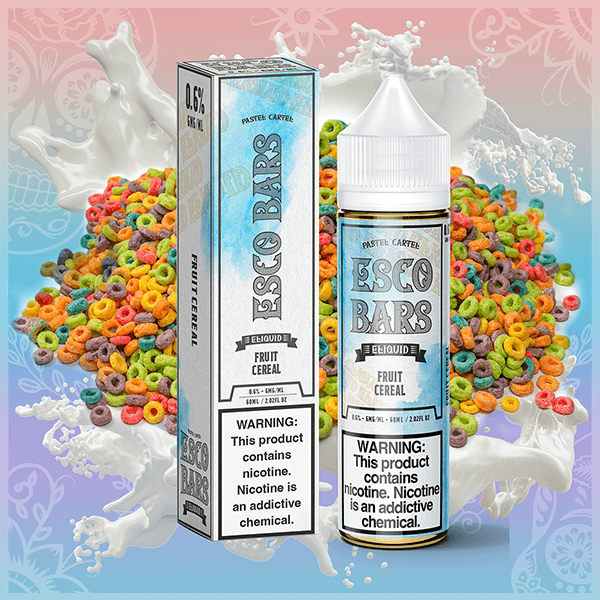 Esco Bars E-Liquid 60mL (Freebase) | Fruit Cereal with packaging