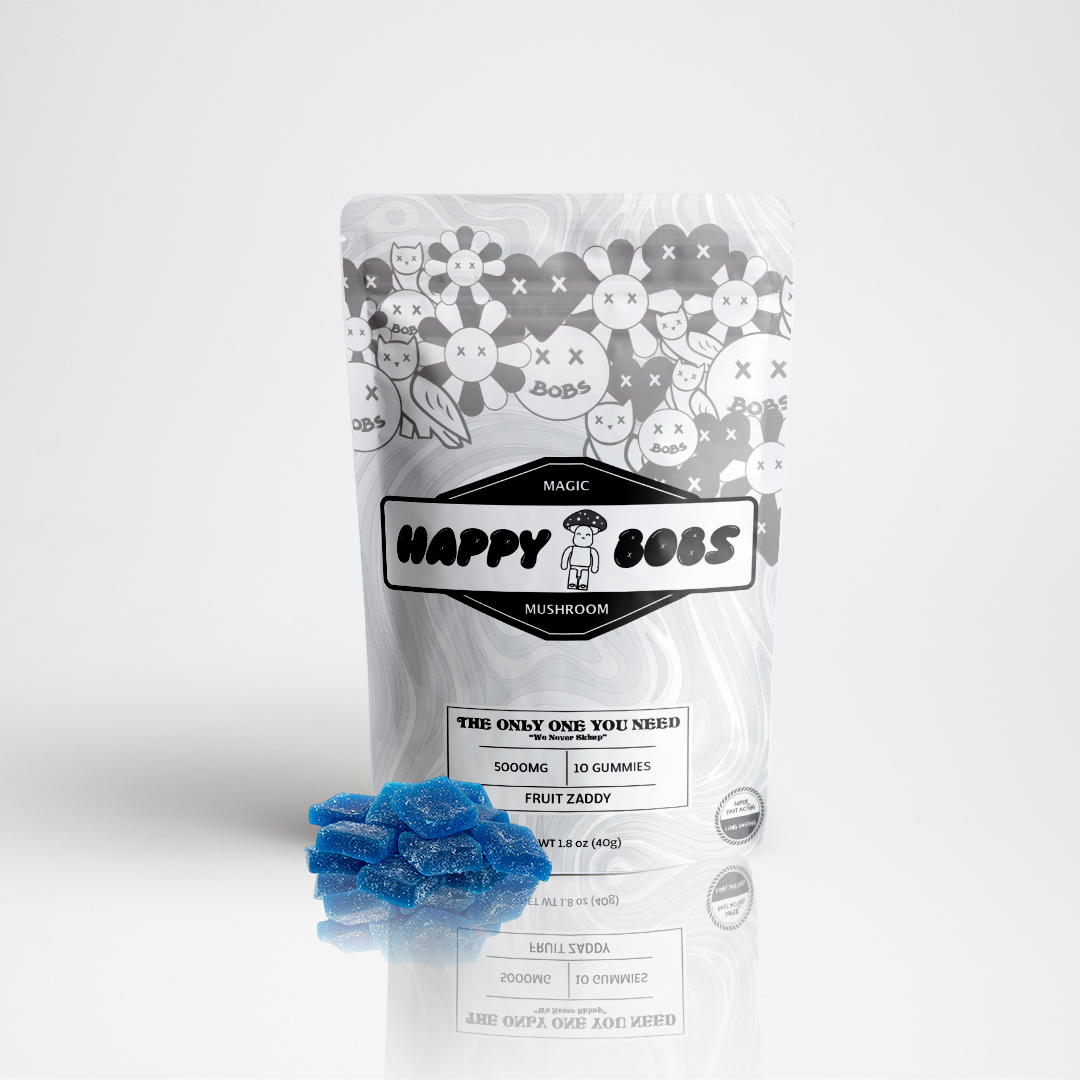 Happy Bobs Fruit Zaddy Mushroom Gummies (10ct Pouch)