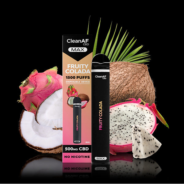 CleanAF CBD MAX Disposable | 1500 Puffs | 500mg | 6mL