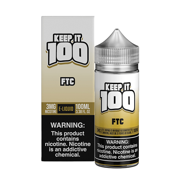 Keep It 100 TFN Series E-Liquid 0mg | 100mL (Freebase) | FTC with Packaging