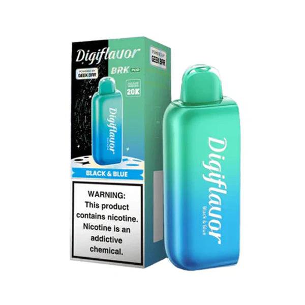 Geek Bar Digi Flavor BRK Pods | 20000 Puff | 12mL | 50mg | (Pod Only) | MOQ 5  | Black and Blue with packaging