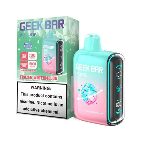 Geek Bar Pulse Disposable | 15000 Puffs | 16mL | 50mg | MOQ 5 | Frozen Watermelon with Packaging 