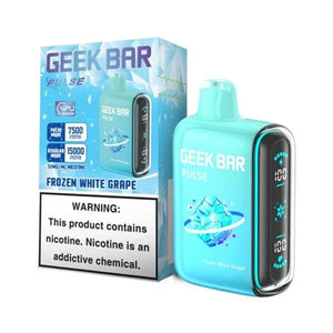 Geek Bar Pulse 15000 Disposables(5 Pack)  Frozen White Grape with Packaging 
