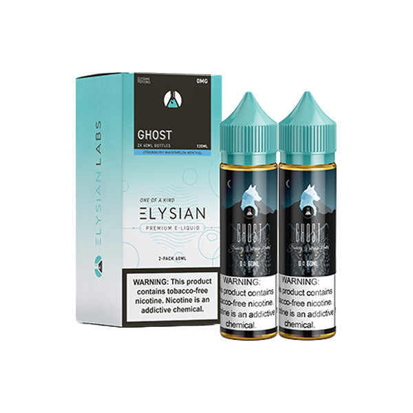 Elysian Series E-Liquid | 120mL | (Freebase) | 0mg | Ghost with packaging