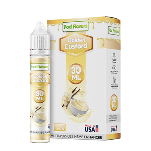 Pod Flavors Multi-Purpose Flavoring 30mL | Golden Custard with Packaging