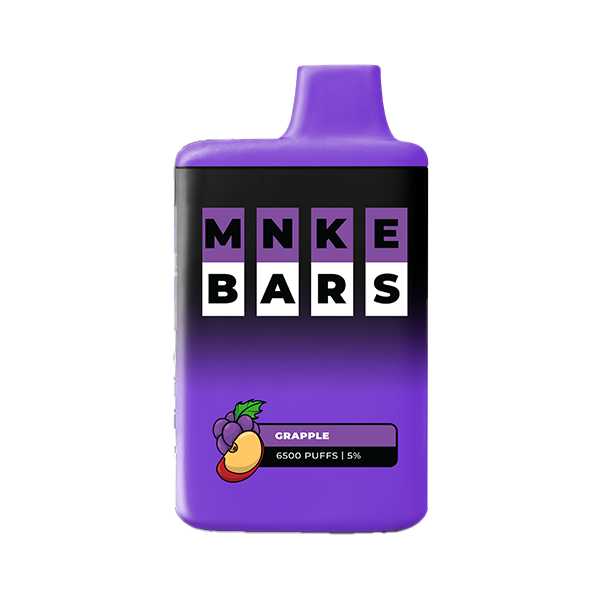 MNKE Bars Disposable | 6500 Puffs | 16mL | 50mg | MOQ 5 | Grapple (Grape Apple)