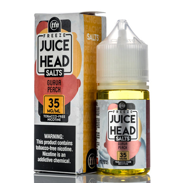 Juice Head Salt Series E-Liquid | 30mL | 35mg | Salt Nic | Guava Peach Freeze with packaging