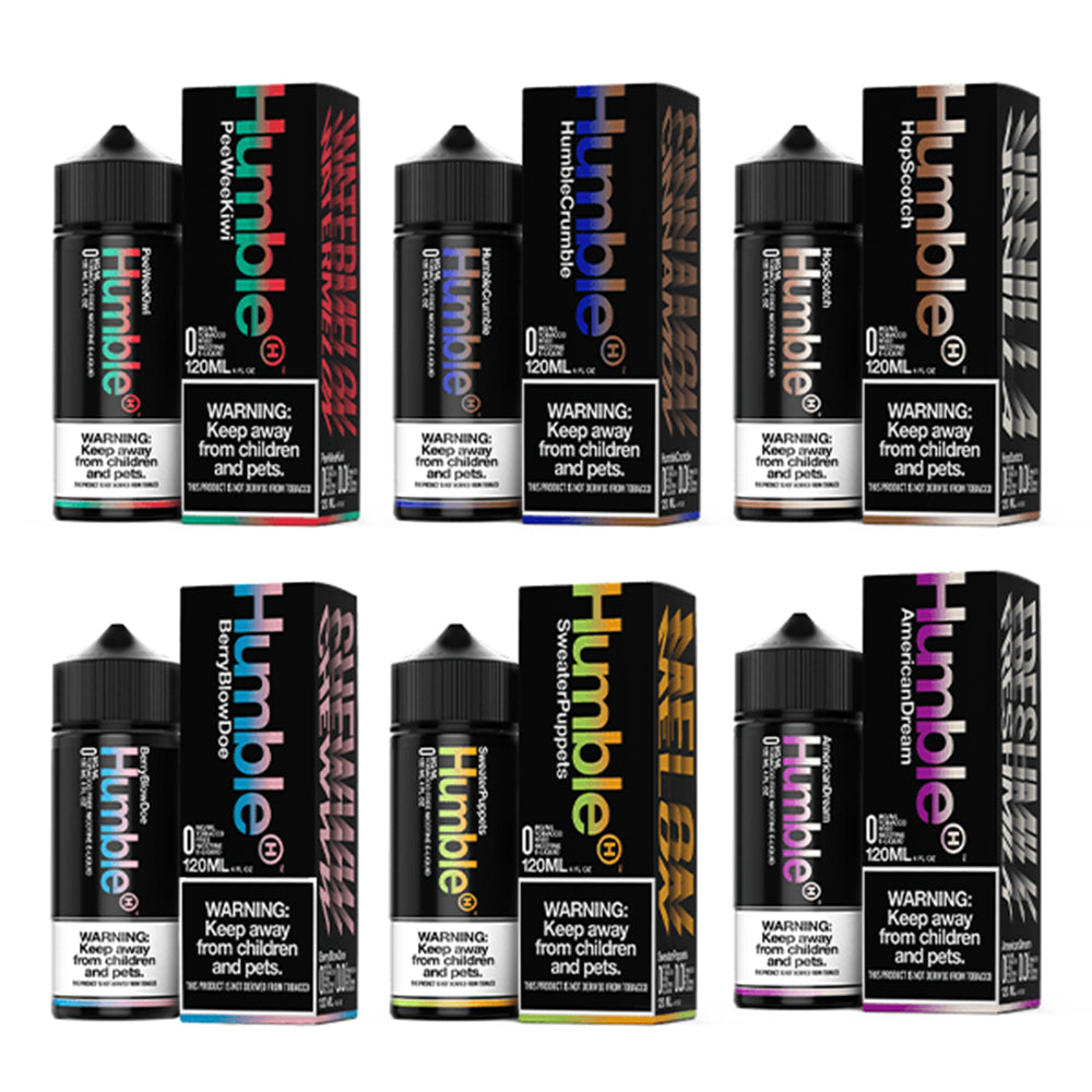 Humble TFN Series E-Liquid | 6mg | 120mL | (Freebase) | Group Photo