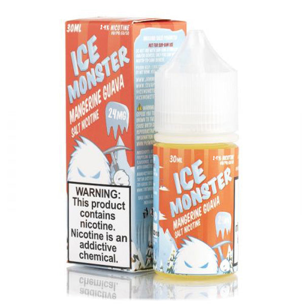 Jam Monster Salt Series E-Liquid | 30mL | 24mg | Ice Monster Mangerine Guava with packaging