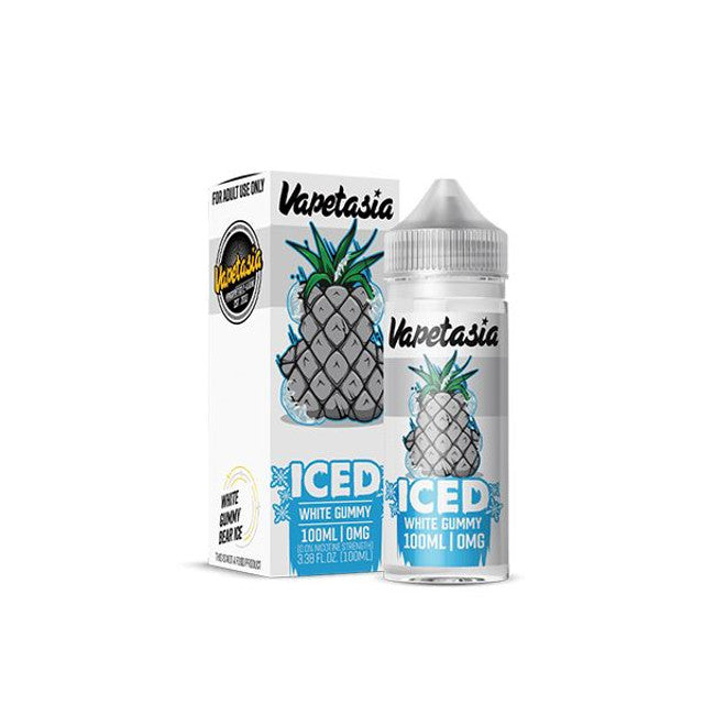 Vapetasia Series E-Liquid (Freebase) | 100mL | 0mg | Iced White Gummy with packaging