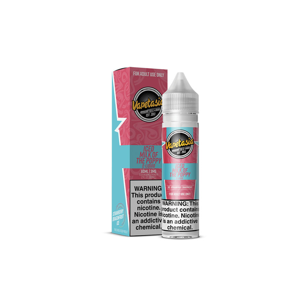 Vapetasia E-Liquid | 60mL | 3mg | Iced Milk of the Poppy with packaging