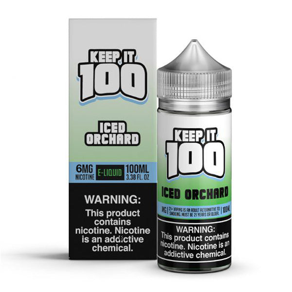 Keep It 100 TFN Series E-Liquid 0mg | 100mL (Freebase) | Iced Orchard with Packaging