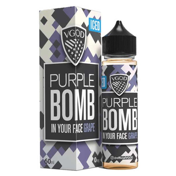 VGOD Series E-Liquid 60mL | Iced Purple Bomb with packaging