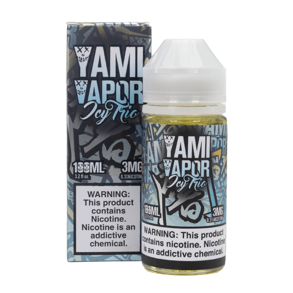 Yami Vapor Series E-Liquid | 100mL | 3mg | Icy Trio with packaging