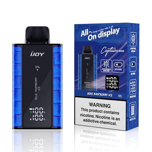 IJoy Bar Captain Disposable | 10000 Puffs | 18mL | MOQ 5 | Blue Raspberry Ice with Packaging