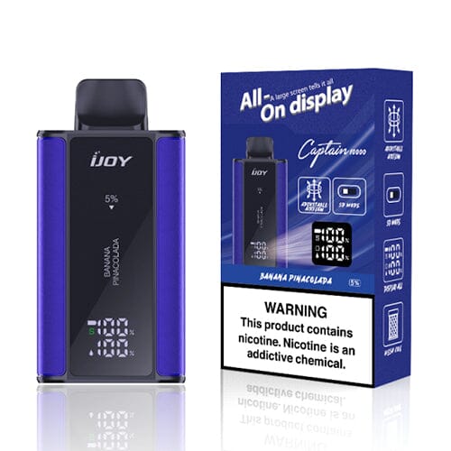 IJoy Bar Captain Disposable | 10000 Puffs | 18mL | MOQ 5 | Banana Pinacolada with Packaging