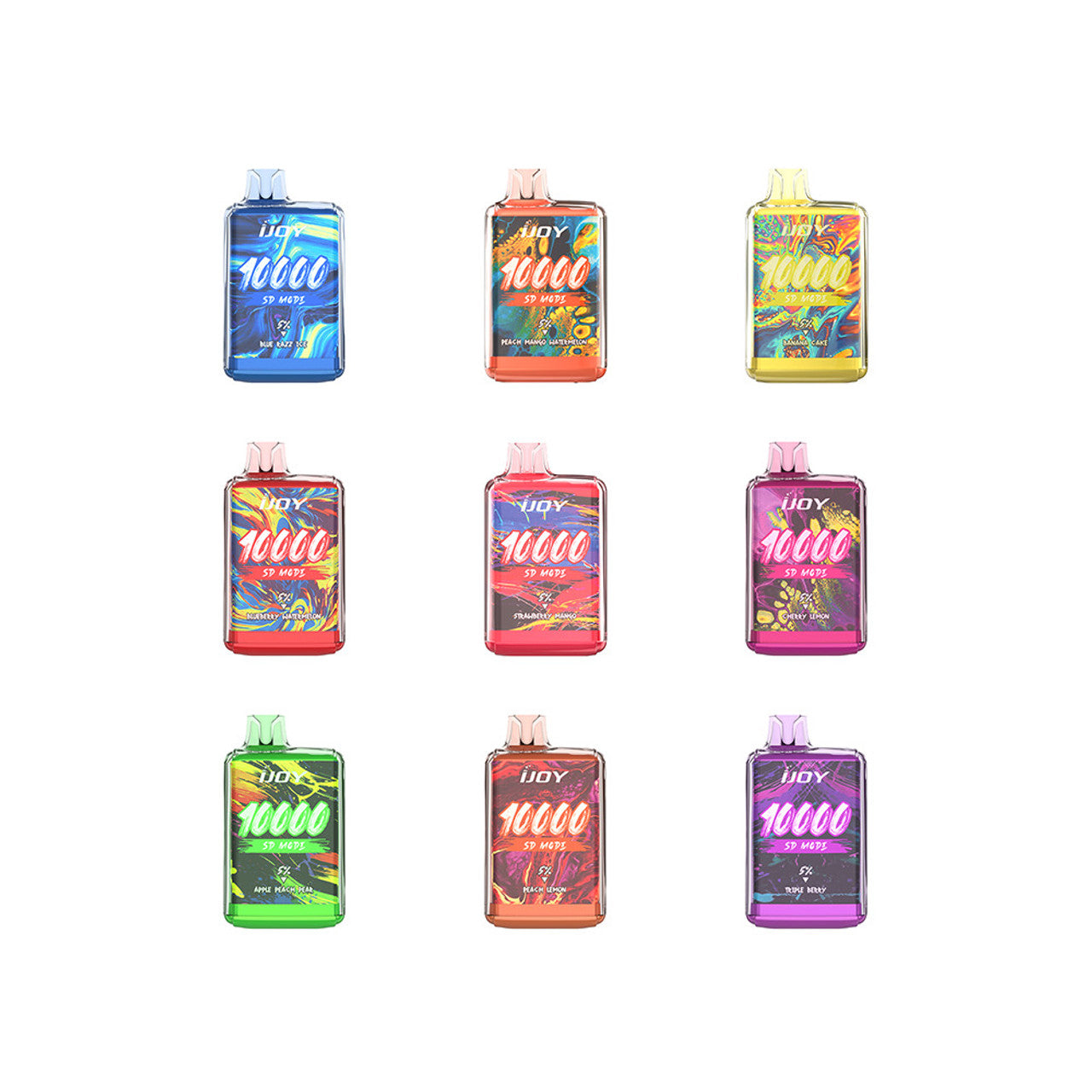 IJoy Bar SD10000 Disposable | 10000 Puffs | 20mL | 50mg | MOQ 5 | Group Photo