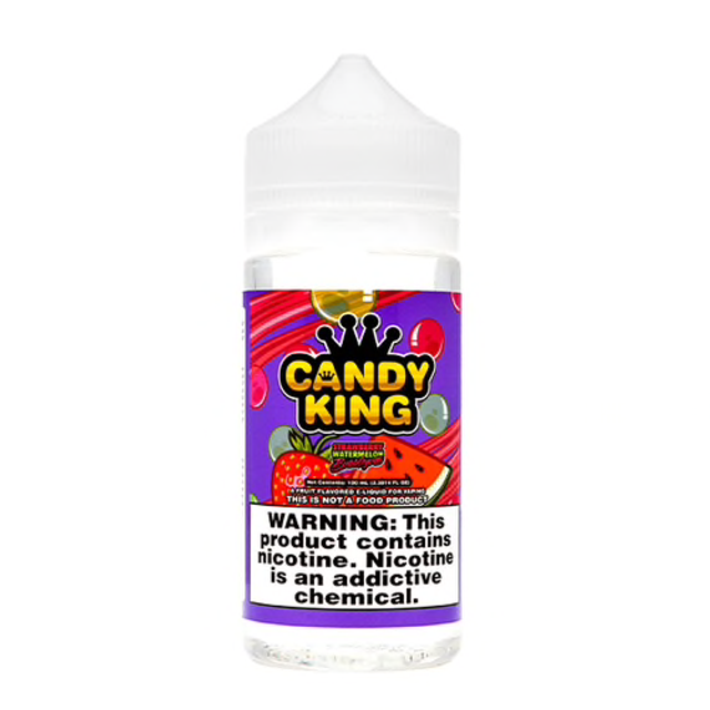 Candy King Series E-Liquid | 100mL | 6mg | Freebase | Strawberry Watermelon Bubblegum Iced