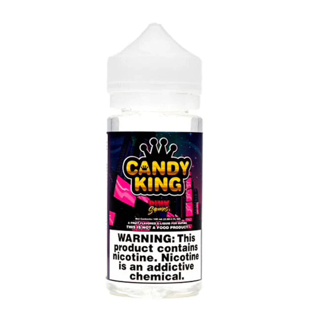 Candy King Series E-Liquid | 100mL | 3mg | Freebase | Pink Squares