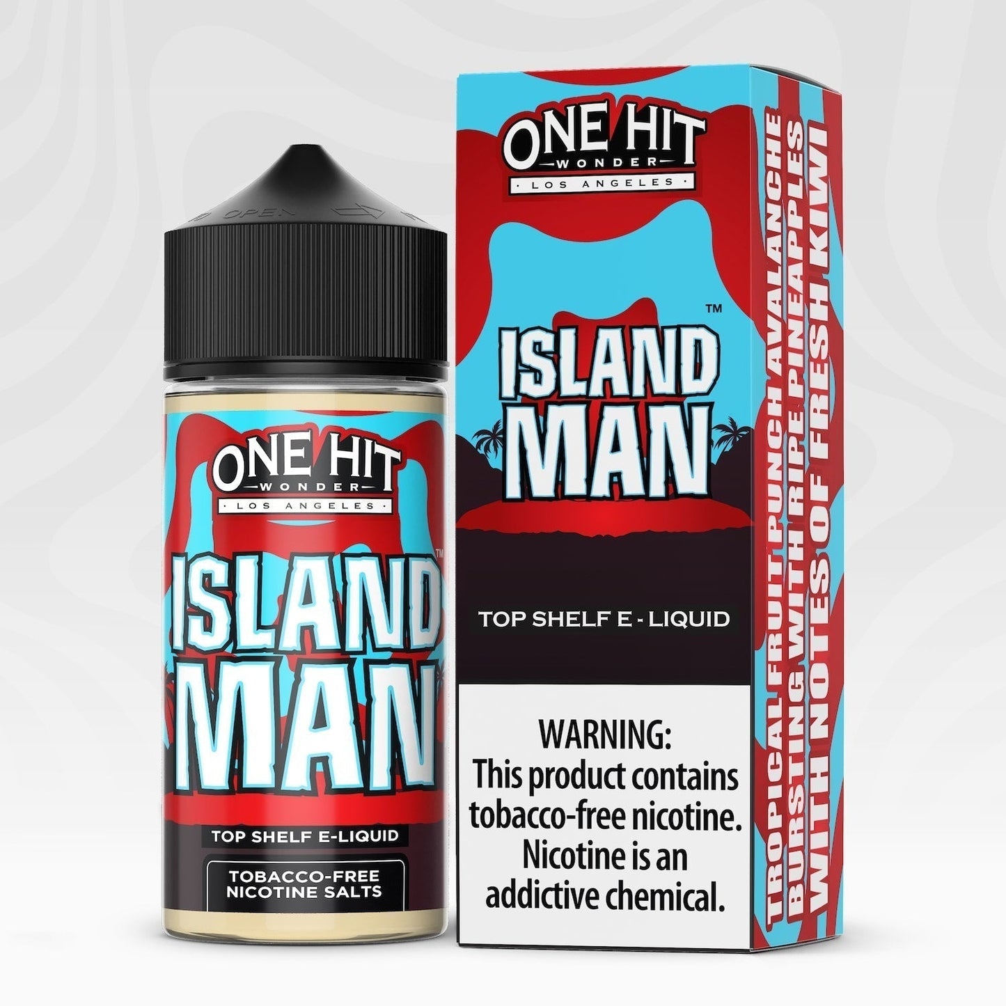 One Hit Wonder TFN Series E-Liquid 100mL (Freebase) | Island Man with packaging