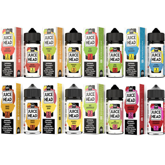 Juice Head Series E-Liquid | 100mL |(Freebase) | Group Photo