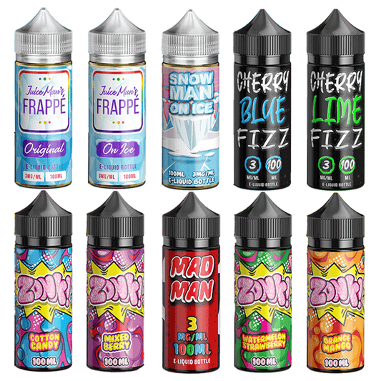 Juice Man Series E-Liquid | 100mL Freebase | Group Photo