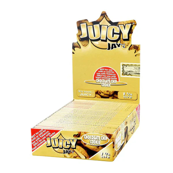 Juicy Jay’s (DSPLY 24pc)(Wraps)(32-Pack) Rolling Papers | Chocolate Chip Cookie 