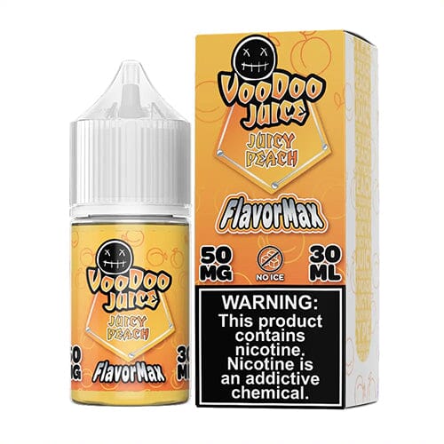 Voodoo Juice FlavorMax Salt Series E-Liquid | 30mL | 50mg | Juicy Peach with packaging