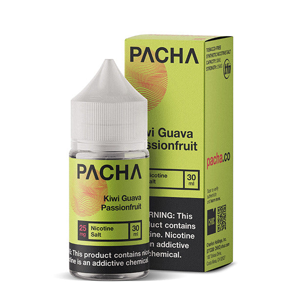 Pachamama TFN Salt Series E-Liquid | 30mL | (Salt Nic) | Kiwi Guava Passionfruit with packaging