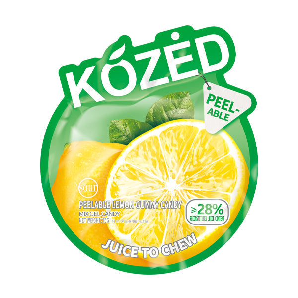Kozed Peelable Gummy Candy | Lemon