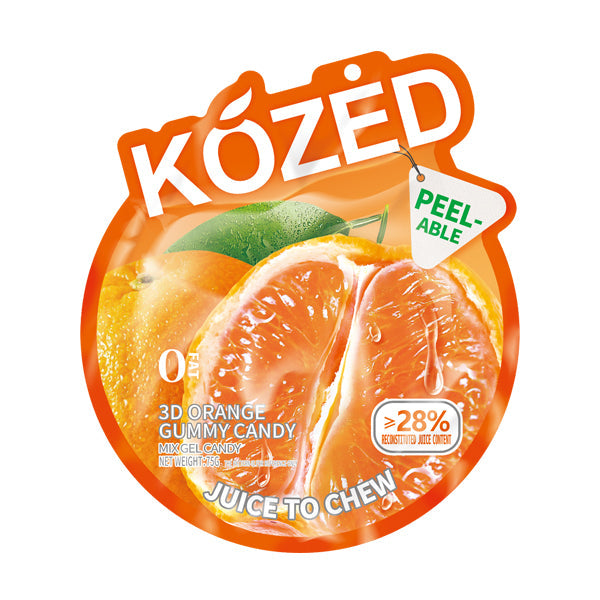 Kozed Peelable Gummy Candy | Orange