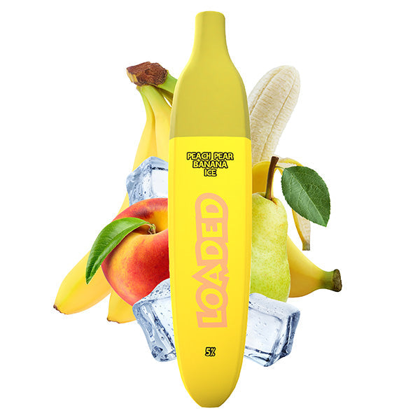 Loaded Banana TFN Disposable 2500 Puffs 5mL 50mg | MOQ 10 | Peach Pear Banana Ice