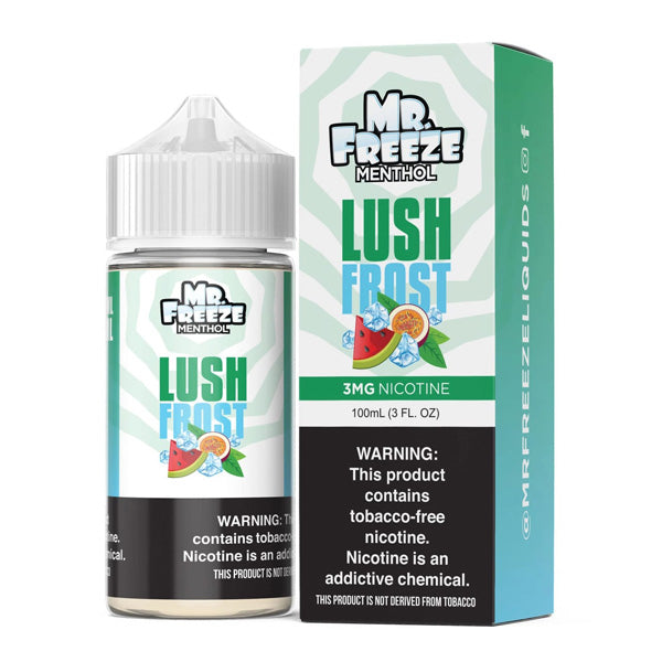 Mr. Freeze TFN Series E-Liquid | 100mL | 3mg | Freebase | Lush Frost with packaging