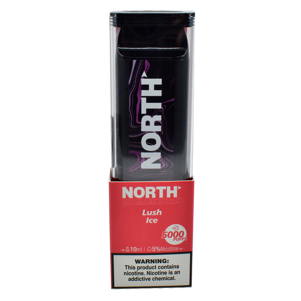 North Disposable | 5000 Puffs | 10mL | 50mg | MOQ 10 | Lush Ice with Packaging