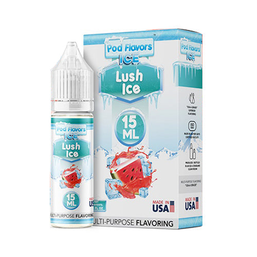 Pod Flavors Multi-Purpose Flavoring 15mL | Lush Ice with Packaging