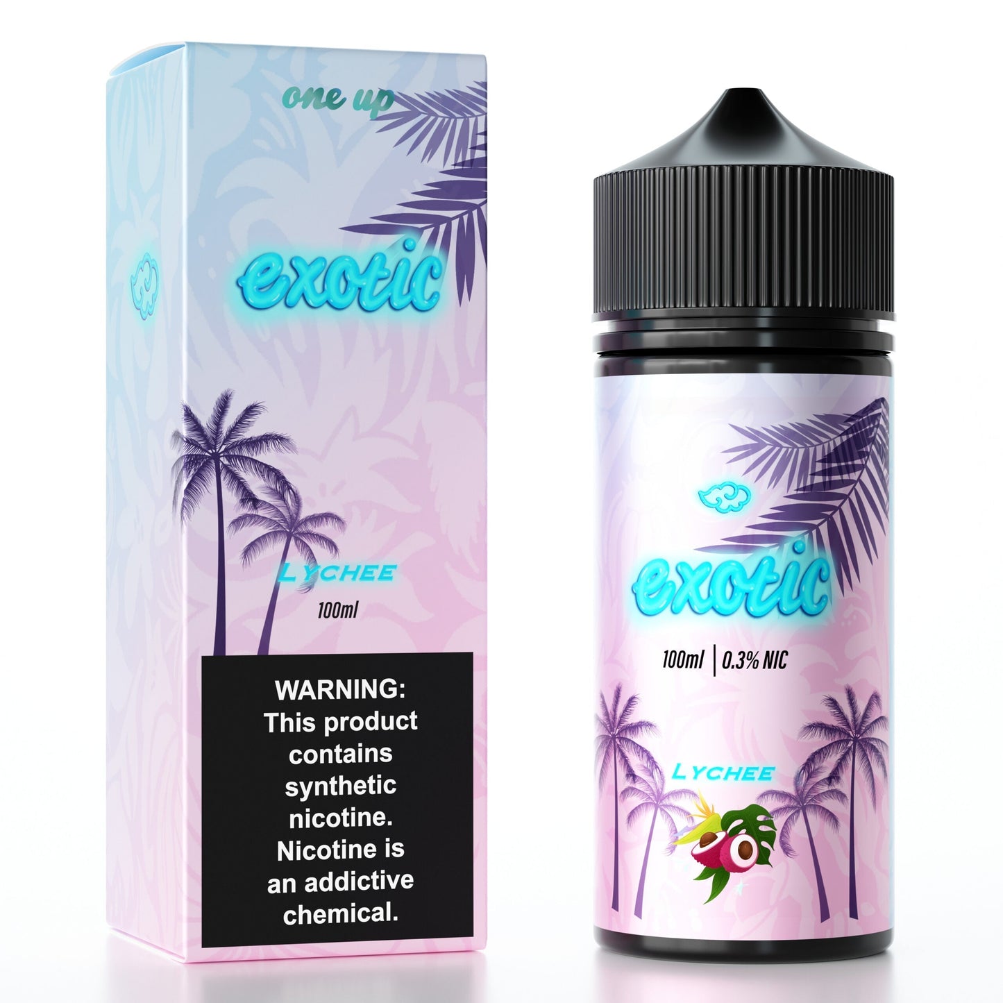 One Up TFN E-Liquid | 100mL | Freebase | Exotic Series | Lychee With Packaging