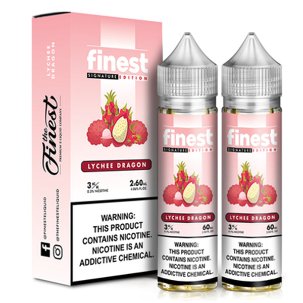 Signature Edition by Finest E-Liquid x2-60ml Lychee Dragon with packaging