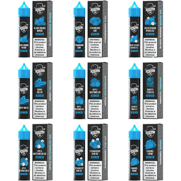 Mad Hatter E-Liquid | 60mL | Freebase | Group Photo with packaging