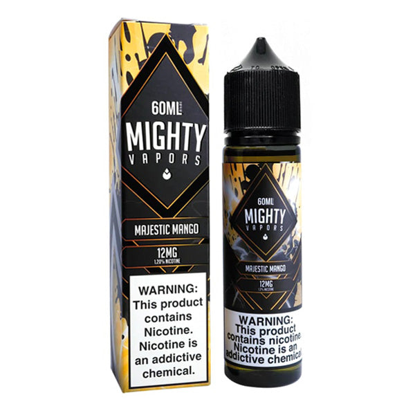 Mighty Vapors Series E-Liquid | 60mL | 12mg | Majestic Mango with packaging