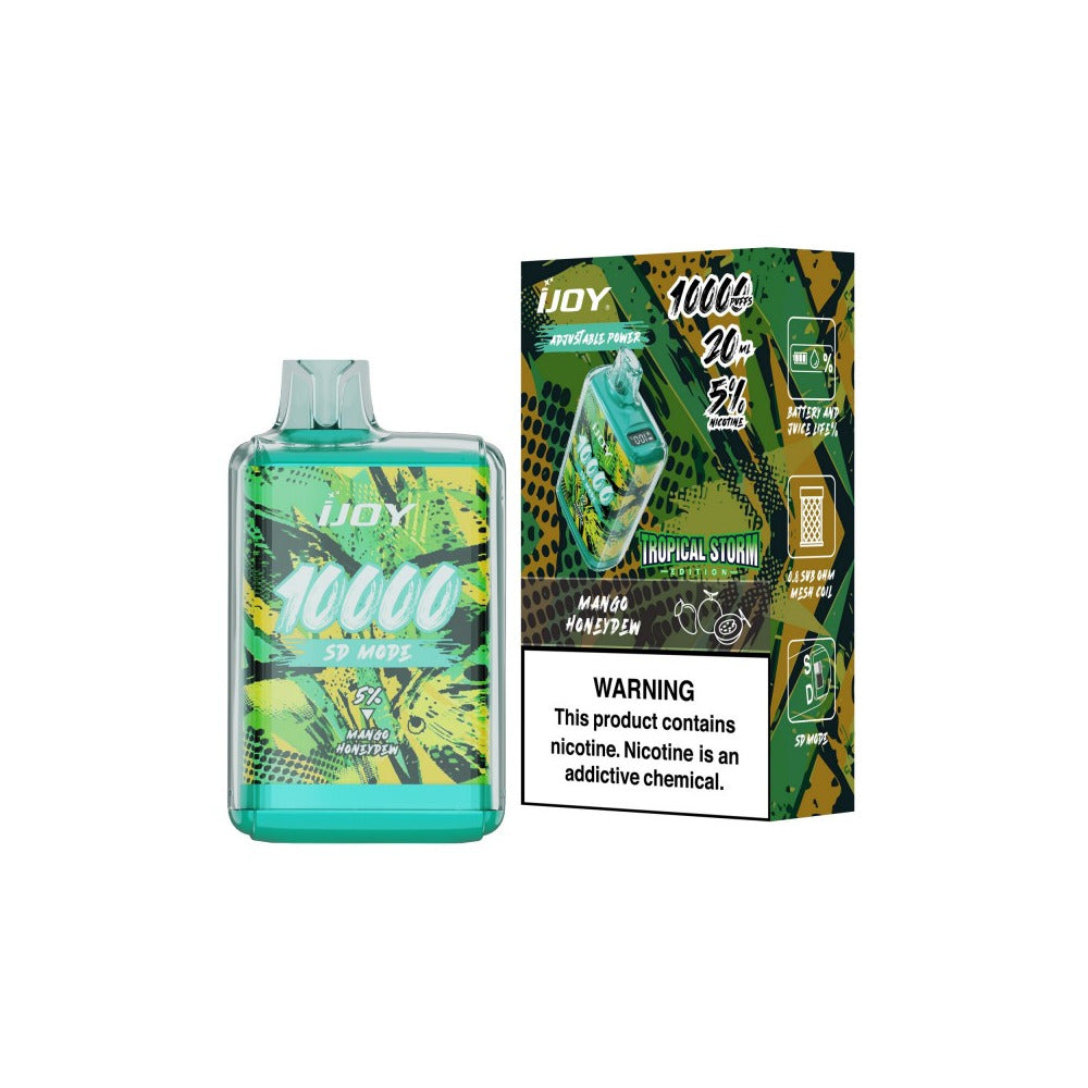 IJoy Bar SD10000 Disposable | 10000 Puffs | 20mL | 50mg | MOQ 5 | Mango Honeydew with packaging