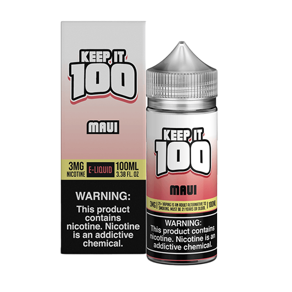 Keep It 100 TFN Series E-Liquid 0mg | 100mL (Freebase) | Maui with Packaging