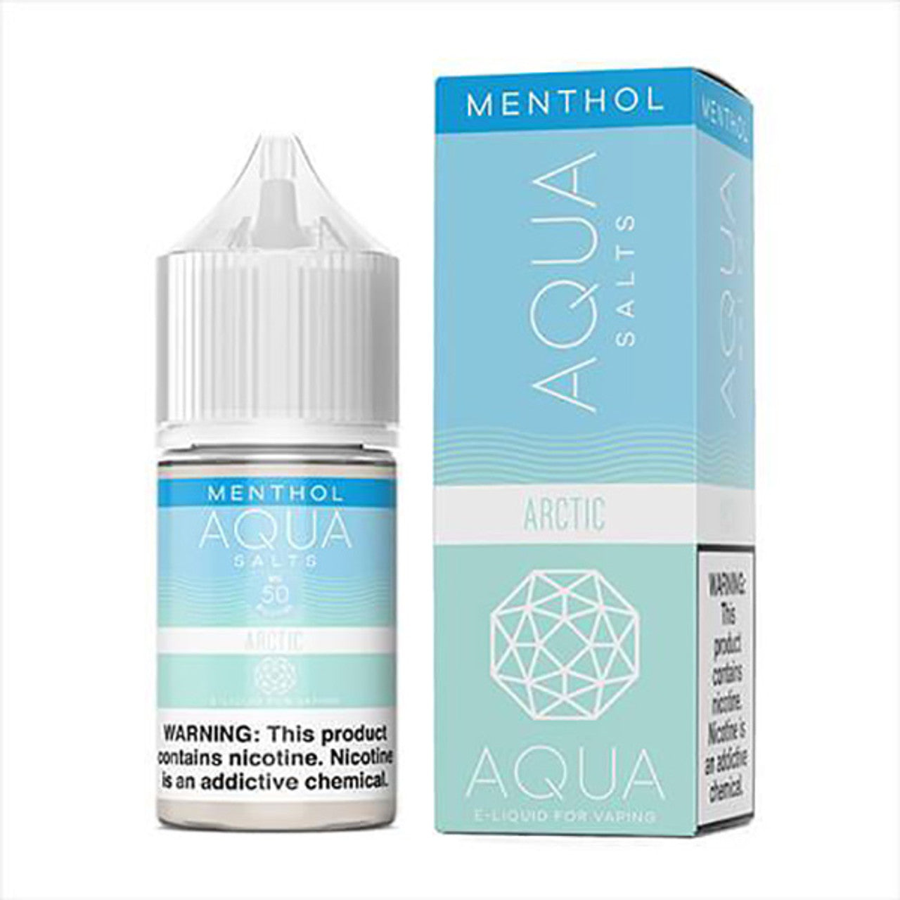 Aqua Salt Series E-Liquid | 30mL | (Salt Nic) | Arctic Menthol with packaging