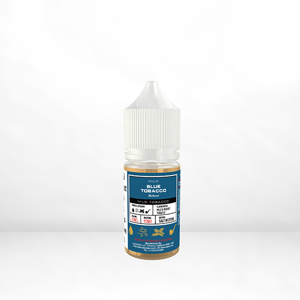 GLAS BSX TFN Salt Series E-Liquid | 50mg | 30mL | (Salt Nic) | Mild Robust Blue Tobacco