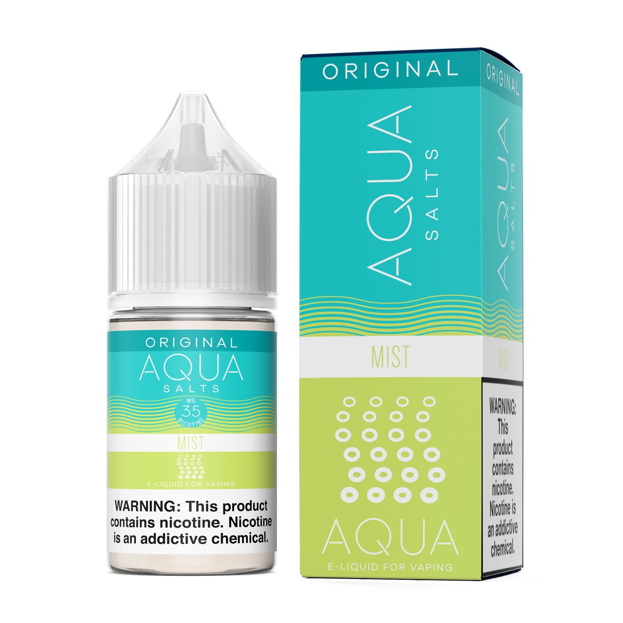 Aqua Salt Series E-Liquid | 30mL | (Salt Nic) | Mist Original with packaging